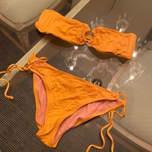 J Crew Yellow/Orange Medium Bikini